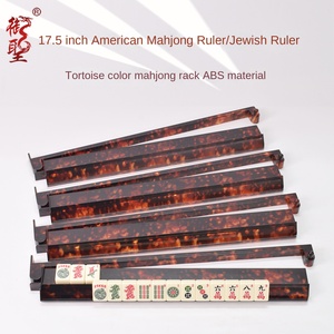Règle de Mahjong Leti américaine deux-en-un pour cartes de rangement, style juif, 4 joueurs, en ABS, 17,5 pouces, avec <span class=keywords><strong>plateau</strong></span> de rangement - Product Image 1