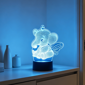 Eid Al-Fitr <b>LED</b> Night <b>Light</b> with Touch & Remote Control Powered Colorful for Holiday Party Decoration - Product Image 1