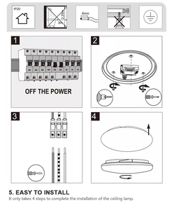 Đèn Trần Led Cảm Biến Chuyển Động Khách Sạn Hình Tròn Hiện Đại Chiếu Sáng Nhà Mới Sang Trọng - Product Image 6