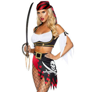 Karnaval klasik kadınlar erotik korsan kostümleri giyim yüksek kalite Cosplay seksi iç çamaşırı setleri toptan - Product Image 2