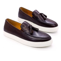 Printemps automne hommes chaussures en cuir de vache décontractées glands classiques Slip on mocassins chaussures faites à la main chaussures de Skateboard de Style marche