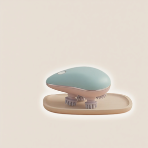 Masajeador Manual Multifuncional, Apto para Cabeza, Cuello, Hombros y Cuerpo, con 4 Cabezales Intercambiables - Product Image 1