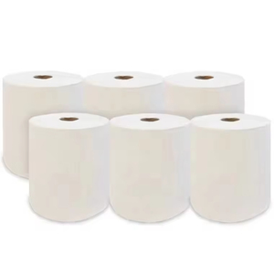 Papel Higiénico Personalizado con Logotipo, Resistente, Suave, Desechable, Ecológico, de Pulpa de Madera, con Núcleo Gris - Product Image 1