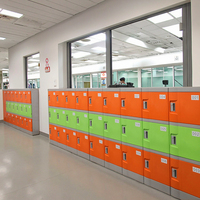 Casiers de rangement personnalisés en plastique ABS durable, étanches, pour l'école, le bureau, la salle de sport, avec serrure à clé, design démontable, garantie de 5 ans