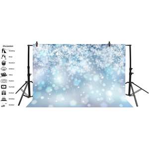 Nouvelles toiles de fond pour portraits d'hiver avec flocons de neige tombants, tapisseries de neige, pour photographie de mariages, en mousseline, modèle chinois - Product Image 3