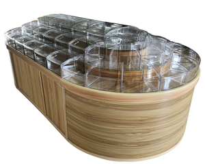 Phổ Biến Thiết Kế Số Lượng Lớn Thực Phẩm Bin Hiển Thị Bằng Gỗ Tủ - Product Image 2