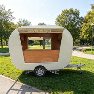 Mobil Food Snack Cart Fast Food Shop Bakery Mobile <b>Trailer</b> Coffee Bar Cart Mobile Coffee Van Ice Cream Van Food Truck Pizza - Product Image 2