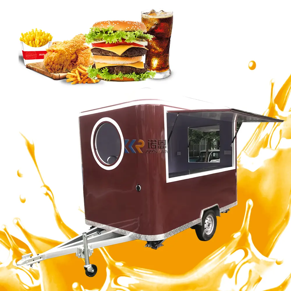 2024 Catering Concession Airstream Mobile Kitchen Fast Food Trailer Fully Equipped Pizza Fast Food Truck With Full Kitchen