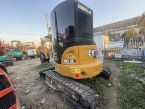 送料無料 日本製 キャタピラー 建設機械 3トン CAT303.5E ミニ 中古 クローラー油圧ショベル バックホー 0.12m バケット - Product Image 4