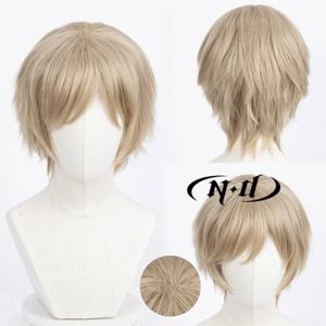 ND Ivan Braginsky <span class=keywords><strong>Cosplay</strong></span> Peruk Yüksek Sıcaklık Fiber Doğal Saç Çizgisi Gül Örgü Net Kap Açık Kahverengi - Product Image 1