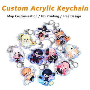 Cartoon <span class=keywords><strong>Sonic</strong></span> Vector Personajes Llaveros Prower Knuckles Echidna Amy Rose Doctor Eggman Sliver Shadow Acrílico Plástico Plata - Product Image 3