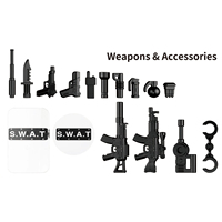 Juguetes WOMA C0547 Venta al Por Mayor Personalizable Coche de Policía SWAT de Ciudad 1 en 6 Set de Ladrillos de Construcción Modelo Avión Transformable
