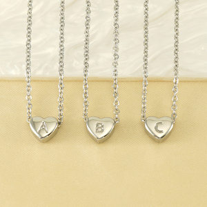 INS paslanmaz çelik kolye kolye 18k altın harfler kalp kadınlar için kolye takı bff kolye 2 - Product Image 2