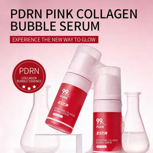 Sérum liquide à bulles roses au collagène profond PDRN et ADN de saumon pour le visage, éclaircissant et anti-rides - Product Image 3