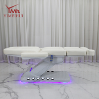 Fauteuil de Beauté Électrique Multifonctionnel Professionnel Confortable Blanc Réglable pour Salon de Beauté et Clinique