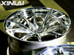 ล้อฟอร์จ XINLAI แบบ 5 ก้าน ขอบโค้งลึก ชุบโครเมียมขัดเงา ขนาด 17-20 นิ้ว 5x120 สำหรับ BMW และ Audi - Product Image 3