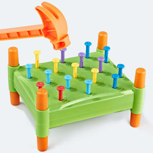 <span class=keywords><strong>Marteau</strong></span> à ongles Montessori pour enfants, <span class=keywords><strong>jeu</strong></span> de société en plastique pour la motricité fine, outil de reconnaissance des couleurs, jouet éducatif - Product Image 2