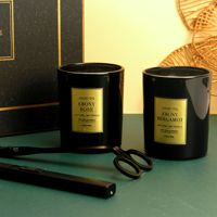 Set Hadiah Lilin Aroma Logo Kustom Lilin Kedelai Kotak Hadiah Lilin Suvenir Pernikahan Acara Pesta Hadiah Perusahaan Label Pribadi Grosir