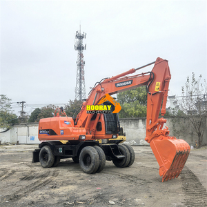 รถขุดไฮดรอลิกแบบล้อ 15.1 ตัน Doosan Dh140w-7 ปี 2020 มือสอง พร้อมบุ้งกี๋ขนาด 0.6 ลูกบาศก์เมตร กำลัง 86 กิโลวัตต์ ขาย - Product Image 1
