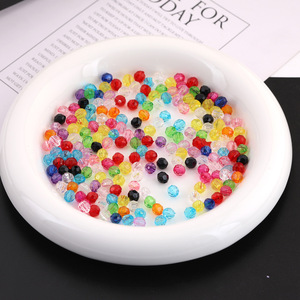 Acrylic Round <b>Beads</b> 6mm Multicolor <b>Loose</b> <b>Beads</b> For Bracelet Making DIY Jewelry Making Supplies - Product Image 4