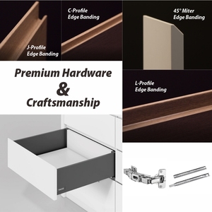 <span class=keywords><strong>Armadio</strong></span> Moderno su Misura con Ante Scorrevoli, Ampio Spazio di Stoccaggio, Ripiani Personalizzabili, Spazio Appendiabiti, Design Contemporaneo Minimalista in MDF - Product Image 5