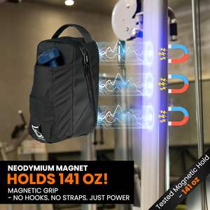 Bandolera magnética con puerto de carga USB RFID antirrobo bolsa de gimnasio magnética bolsillo resistente al agua bandolera para viajes de gimnasio - Product Image 4