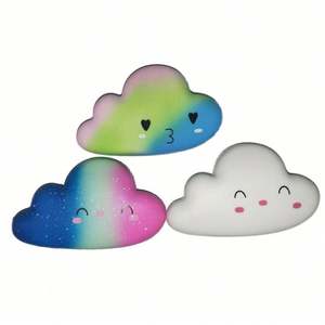 Pelota Antiestrés de Espuma PU con Forma de Nube Personalizada, Juguete Promocional con Diseño de Nube para Educación y Alivio del Estrés en el Sector Automotriz - Product Image 2