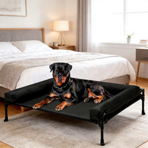Elevated <strong>Dog</strong> <strong>Bed</strong> with Bolster Large Outdoor Raised Pet Cot Breathable Mesh Cooling <strong>Dog</strong> <strong>Bed</strong> for Extra Large <strong>Dogs</strong> - Product Image 5