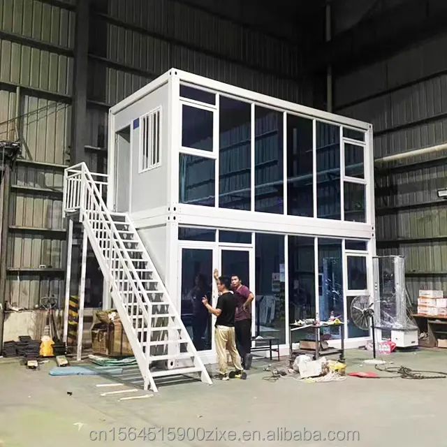 2 Storey Container Hotel Family House with Bath Five-star Hotel Container Apartment Office Building Coffee Shop Customized Size
