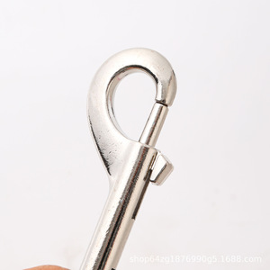 Double Headed P <b>Hook</b> Alloy <b>Snap</b> <b>Hook</b> 90mm 100mm Pet Leash Bag Outdoor Hiking Accessory - Product Image 1
