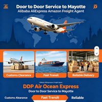 Agent de fret Alibaba AliExpress Amazon DDP Service express aérien et maritime porte-à-porte vers Mayotte