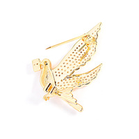 Broche en forme de pigeon volant, à la mode et polyvalente, corsage animalier personnalisé, élégant pour un usage quotidien, unisexe
