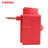 Barre omnibus tout cuivre Connecteur de barre omnibus de courant 220A Boulon de borne monté à vis avec double sortie pour onduleur UPS Batterie solaire