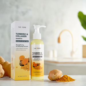 Organic Turmeric Collagen Cleaning <strong>Shampoo</strong> Hair Regrowth Hydrate Silky Shine Oil Control Strengthen Anti-loss Thicken <strong>Shampoo</strong> - Product Image 6