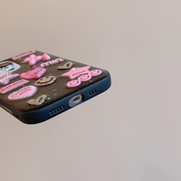 Coque de téléphone 3D de luxe DIY pour iPhone 16 15 13 Pro Max, jolie coque rose pour iPhone 14 Plus 12 Pro 11 Pro Max 16 Plus, sacs pour téléphone