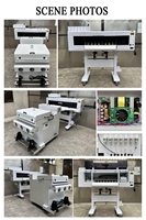 Printer DTF A1 60cm Terbaru Dengan Dual Head 1600 Xp600 I3200 Untuk Transfer Panas Kaos 24 Inch, Kit Printer DTF Vertikal Dengan Shaker