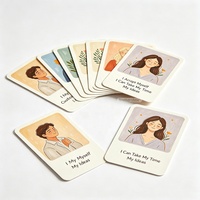 Cartes d'affirmation positives pour la santé mentale et l'amour-propre, personnalisables avec logo, vente en gros, pour femmes, usage quotidien, fabrication OEM