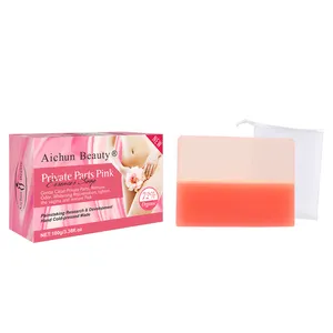 Aichun יופי 100g הנמכר ביותר מותג פרטי עור אמבטיה גוף חלקים פרטיים הלבנת ורוד סבון לאישה