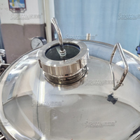 Réservoir de stockage sous pression à fond conique en acier inoxydable SIPUXIN, cuve de stockage sanitaire mobile pour cosmétiques, parfums et liquides
