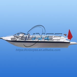 Bateau à coque en aluminium rapide de 23 pieds/7 m avec moteur, 12 passagers, pour le travail aquatique, la pêche et le chargement, bateau rapide à vendre, yacht de luxe - Product Image 4