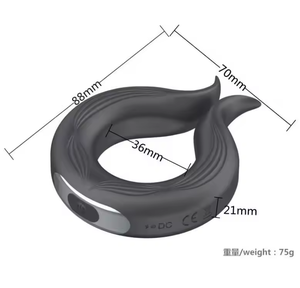 Anneau vibrant pour pénis à retardement d'éjaculation à 10 vitesses, jouet pour adultes - Product Image 3