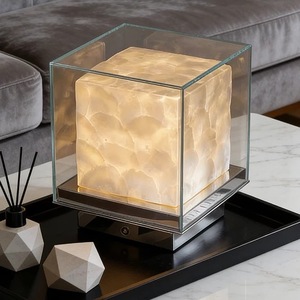 Lámpara de mesa de estilo japonés Yu-Tang, fuente de luz LED E27 para sala de estar, dormitorio, estudio, diseño de ambiente - Product Image 1