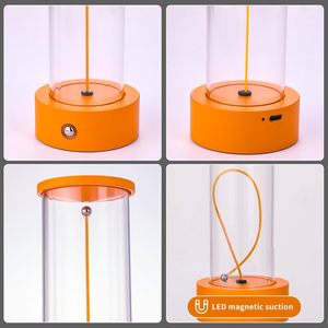New Ideas Magnetic Rechargeable Touch Sensor LED Modern Night Lamp Custom Logo Portable Decorative <b>Small</b> Night <b>Lights</b> Bedroom - Product Image 5