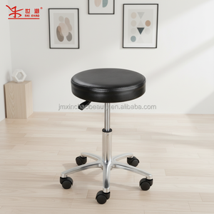 Taburete de <span class=keywords><strong>Laboratorio</strong></span> Plegable Portátil Ajustable Moderno de Cuero Sintético XINCHAO, Taburete de Pedicura con Ruedas Grandes y Rotación de 360 Grados - Product Image 5