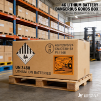 Carton en fibre de verre 4G personnalisé pour l'international ; Carton d'emballage pour le transport de marchandises dangereuses certifié UN