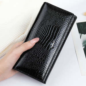 Women Purse Large Capacity Credit <b>Card</b> <b>Holder</b> <b>Ladies</b> Clutch Long <b>Wallet</b> Genuine Leather <b>Wallet</b> <b>for</b> Women - Product Image 1