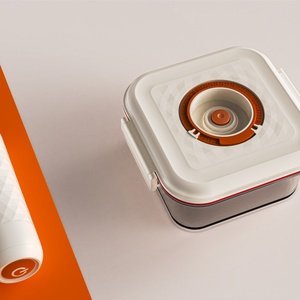 Custom Reusable <b>Plastic</b> Lunch Box Vacuum Seal <b>Containers</b> With Pump Airtight Vacuum <b>Food</b> Storage <b>Container</b> - Product Image 2
