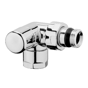 Supporto Angolare per Mobili in Cromo Lucido, Raccordo Idraulico da 1/2 Pollice - Product Image 1