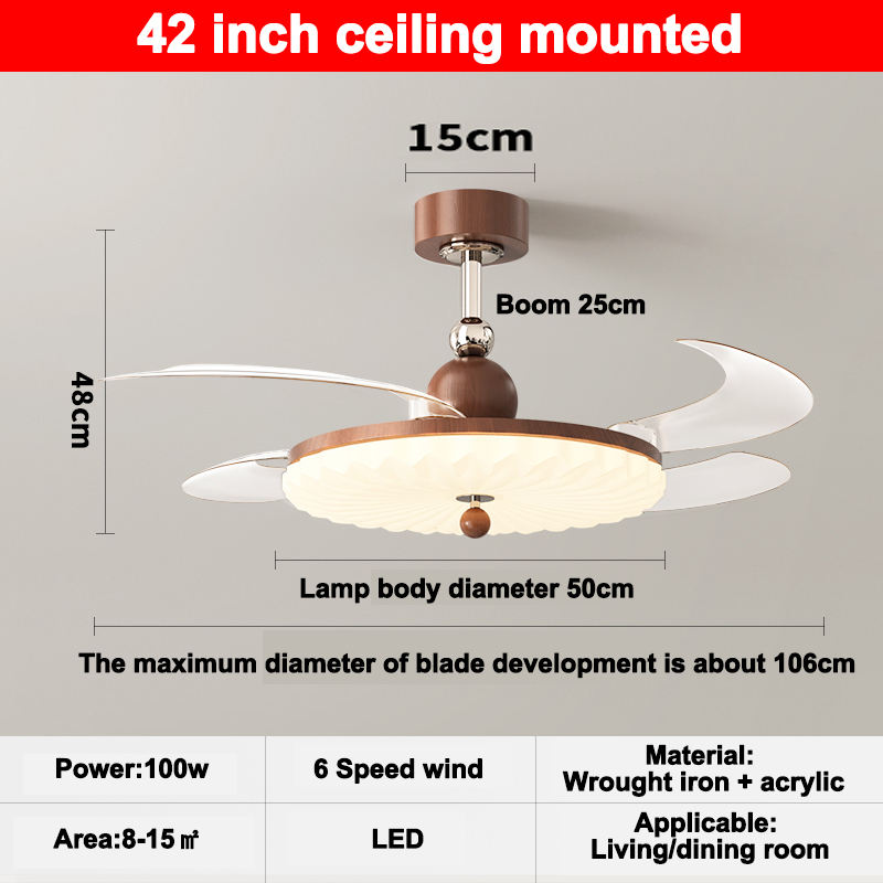 Walnut+Chrome + Ceiling Mounted