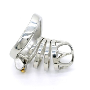 FRRK-42 Stainless Steel Male Chastity Device Useful Sturdy Hard Stay BDSM Cock Cage Body Play Control Sex <b>Toy</b> <b>for</b> <b>Men</b> - Product Image 5